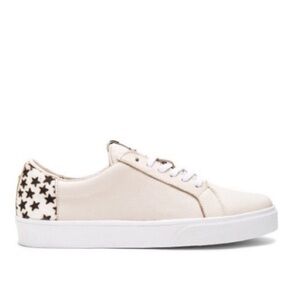 Kanas San Rafael Ponyhair Revolve Leather Sneakers off White Lace Up Cream Flaw